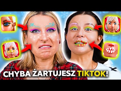 ♦ FILTRY Z TIKTOKA WYBIERAJĄ NAM MAKIJAŻ! 😱 Dusia True Beauty i Agnieszka Grzelak Beauty