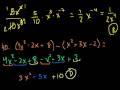 Algebraic Expressions and Simplification