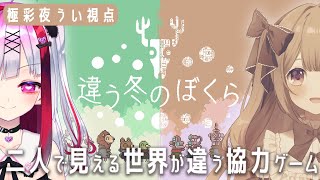 【 違う冬のぼくら 】お互いの世界の見え方が違う！？二窓推奨の不思議な協力ゲームをういミルで攻略！【高可動域Vtuber/極彩夜うい】