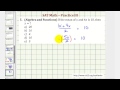 Solving Equations and Mean Calculation