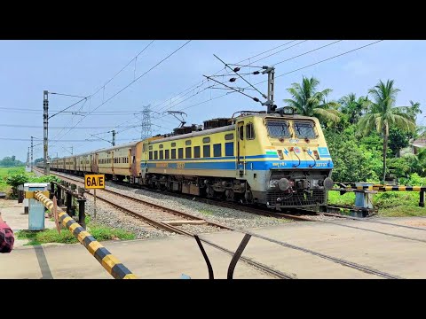 22737/HWH/WAP-4 ICF SHATABDI LIVERY LEADING 13466/MALDA TOWN - HOWRAH INTERCITY EXPRESS EXPRESS