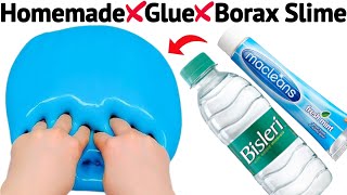 How to make Slime With Water And Toothpaste at home Without Glue or Borax/Water Slime Making/ASMR