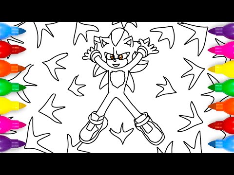 Sonic the Hedgehog 3 Super Shadow Power Coloring Page