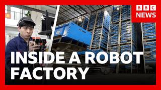 YouTube video thumbnail: Inside the Chinese Factory Using Robots to Power Online Shopping