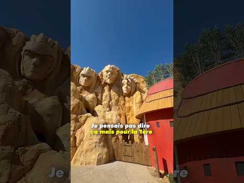 Une montagne russe qui se fait en marche arrière ! #naruto #parcspirou #attraction
