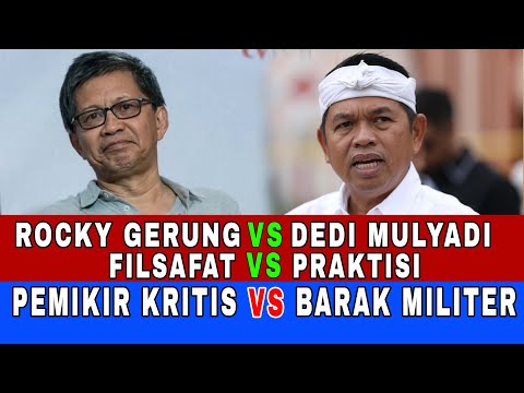 KRITIK ROCKY GERUNG ATAS PROGRAM DEDI MULYADI SOAL BARAK MILITER