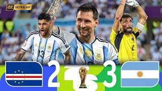 messi leads argentina to a 3-2 win over cap verde | epic world cup 2026 thriller