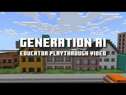 Minecraft Hour of Code: Generation AI – Educator Playthrough