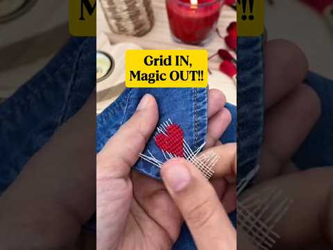 Can You Embroider on Denim? Yes—And It’s Easier Than You Think! #shorts #sewing #embroidery