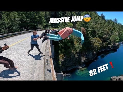 GIANT 80 Foot Bridge Jump…