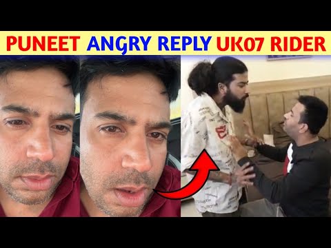 😱 Puneet superstar Angry Reply 😡 On UK07 RIDER || Puneet Superstar VS UK07 RIDER