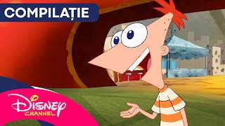 ⚒️ Invenții trăsnite | Phineas și Ferb [COMPILAȚIE] | Disney Channel România