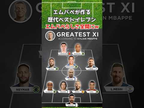 エムバペが作るベストイレブンが攻撃的すぎるw #エムバペ #ロナウド
