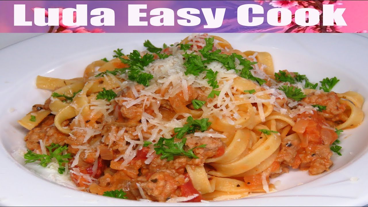 ОБЕД ПО РАСПИСАНИЮ! Лапша с Фаршем за 15 минут Pasta Tomato Sauce