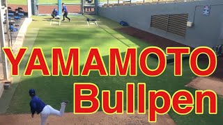 Yamamoto pitched in bullpen on August 13th, 2026