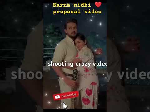 Karna–Nidhi proposal making video filled with laughter and fun moments❤️🎥#karna kannada #nidhi#karna