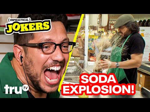 Q Adds Mints to a Diet Soda During His Grocery Store Challenge (Clip) | Impractical Jokers | truTV