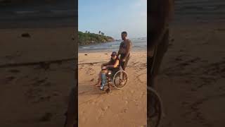 Leg Cast Wheelchair in Sandy Beach