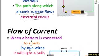 Flow of Current and a Complete Circuit