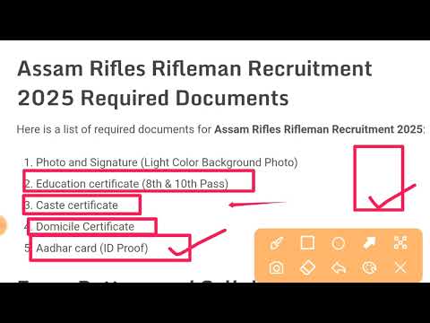Assam Rifles Rally Recruitment 2025 Notification | Assam Rifles New Vacancy 2025 | Bharti June