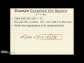 Completing the Square in Quadratic Expressions