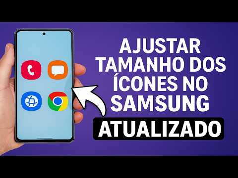 Como AJUSTAR o TAMANHO dos ÍCONES no SAMSUNG Como AJUSTAR o TAMANHO dos ÍCONES no SAMSUNG