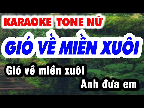 Karaoke GIÓ VỀ MIỀN XUÔI | Tone Nữ 2024 | Karaoke Organ 9669 nhạc sống phối mới