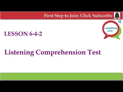 English Listening Test: 6-4-2