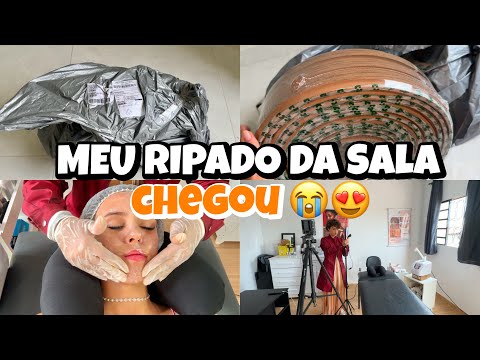 FINALMENTE MEU RIPADO DA SALA CHEGOU| limpeza de pele| colocando os papo em dia📦💗✨