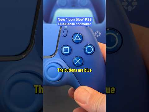 The Icon Blue PS5 controller is inspired by PlayStation's shades of blue! #ps5 #blue #ign #gaming