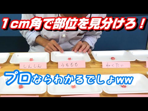 【牛肉の部位】店長に挑戦状！「１０部位を見た目で答えられるのか！？」