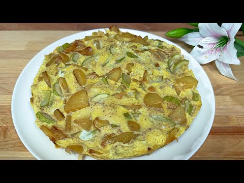 Neue Zucchini Kartoffel Frittata! Leckeres Frühstück nach dem Rezept eines berühmten Kochs!