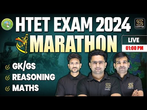 HTET 2024 | Maths gk/gs, Reasoning in One Shot | All Subjects मैराथन‪ By SD Campus