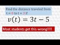 Distance and Displacement in Calculus