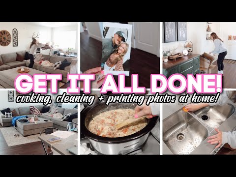 GET IT ALL DONE // cooking, cleaning & printing pictures at home!