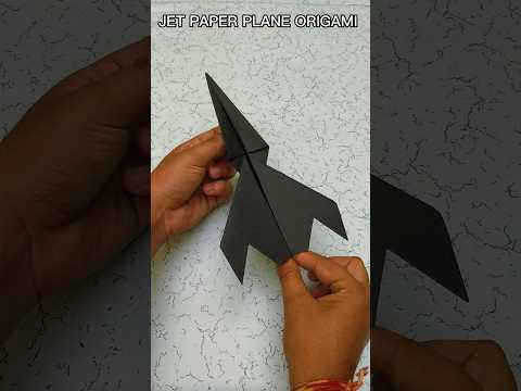 HOW TO MAKE A JET PAPER PLANE ✈️ | EASY JET PAPER PLANE ORIGAMI #SHORTS #VIRAL #ORIGAMI