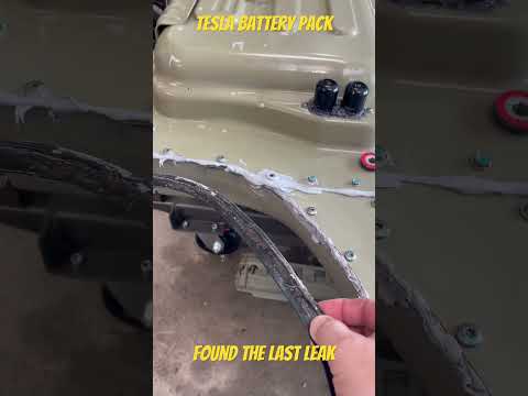 Tesla Battery Pack Repair - found the last air leak!