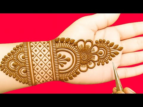 Simple and beautiful Mehndi design | mehndi design for beginners | front hand mehndi design 2025