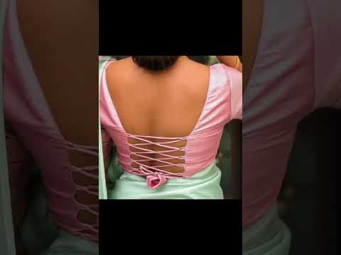 trending🔥🔥 stylish letast back less bluose design#trending #fashion #blouse design