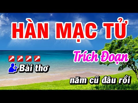 Karaoke Tâm Sự Mai Đình – Trích Đoạn Hàn Mạc Tử Tân Cổ | Hoài Phong Organ