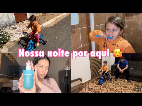 A PRIMEIRA BICICLETA DO FRANCISCO | ROTINA NOTURNA REAL POR AQUI 🥰