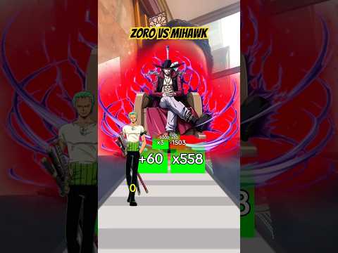 Zoro vs Mihawk #zorovsmihawk #anime #zoroonepiece
