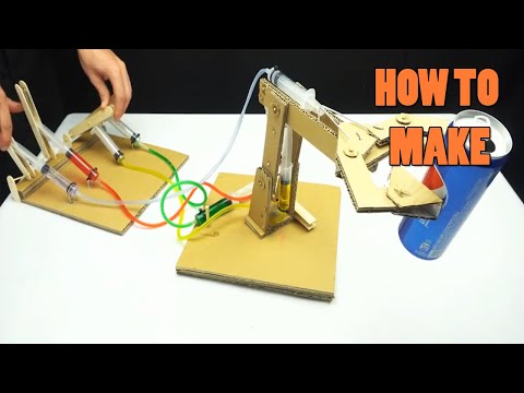 How to Make Remote Control Hydraulic Excavator from Cardboard