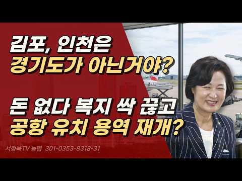 김포, <strong>인천</strong> <strong>공항</strong> 냅두고, 공항을 하나 더 지으면, 이익을 보는 건 경기도민일까? 추미애일까? ㅣ서정욱TV