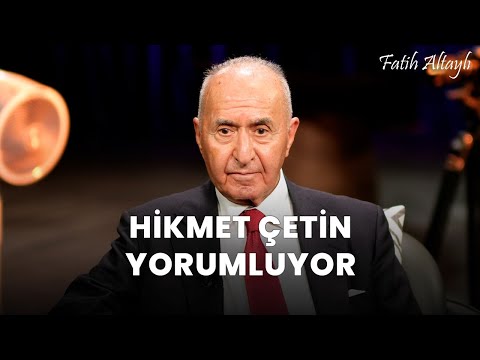Fatih Altaylı YORUMLAYAMIYOR: "Barış" / CHP Eski Genel Başkanı Hikmet Çetin yorumluyor
