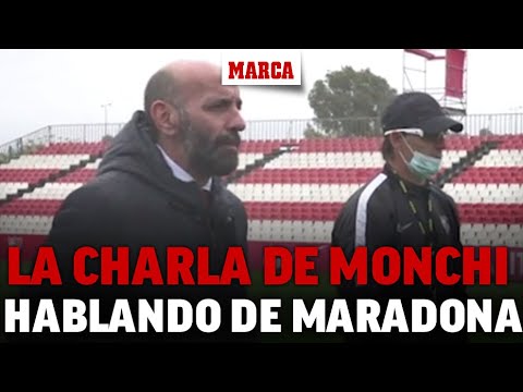 La charla motivadora de Monchi a la plantilla hablando de Maradona: «No habrá nadie que…» I MARCA