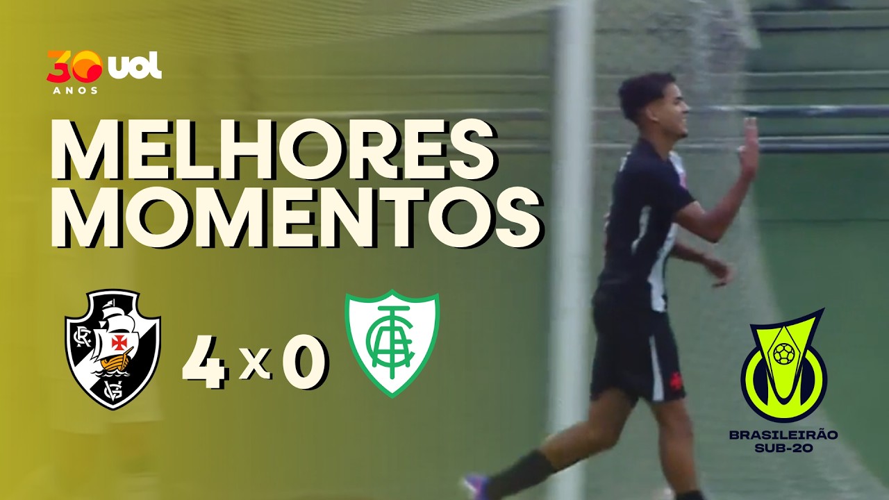 MELHORES MOMENTOS | VASCO 4 X 0 AMÉRICA MG | 13ª RODADA BRASILEIRÃO SUB-20 2026