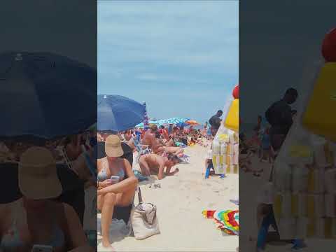 🏖️  Walking on the Beach in Rio de Janeiro, Brazil #shorts  #beach #praia