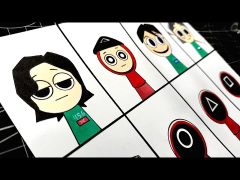 DIBUJO a LOS PERSONAJES de INCREDIBOX SPRUNKI pero es SQUID GAME 2⚠️como dibujar INCREDIBOX Squidki.