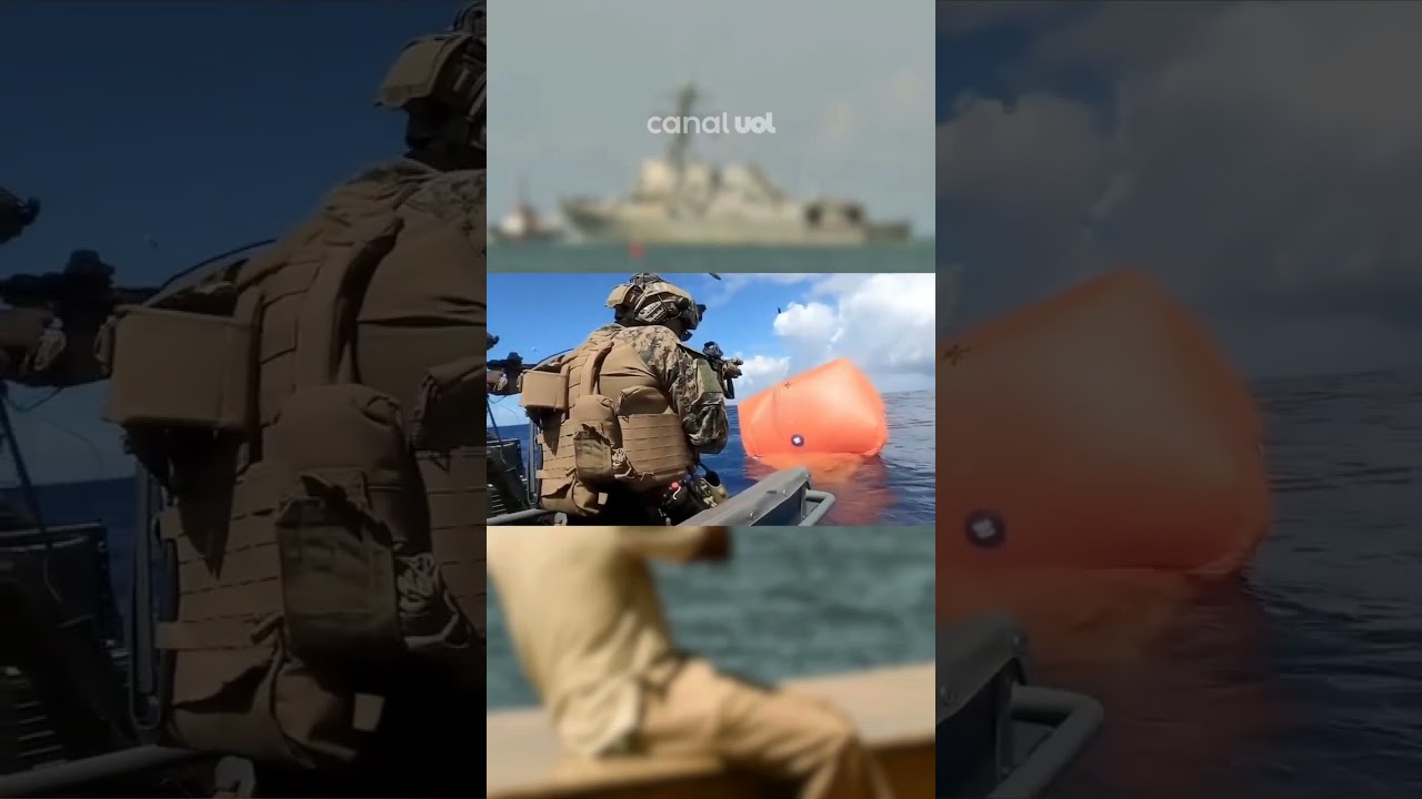 EUA divulgam vídeo de fuzileiros navais com metralhadoras no mar do Caribe